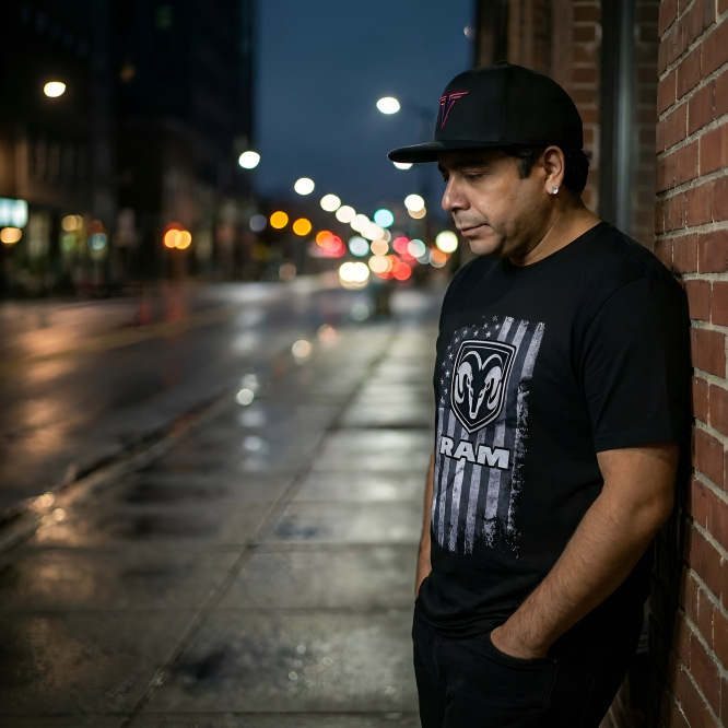 RAM T-Shirt Patriotic in schwarz 3